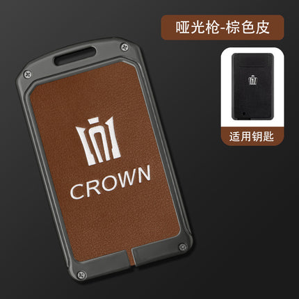 Suitable for Toyota Crown car key case 12/13/14 generation Lu Fang card induction protective case buckle metal bag shell