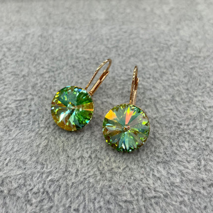 Austrian Crystal Earrings Women's Elegant South Korea Personalized All-match Simple Ear Stud Ear Stud Elegant Skinny Fashion New Style
