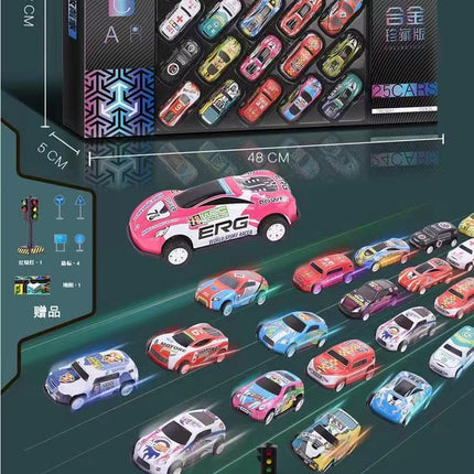 Tiktok popular alloy car iron car wholesale children's toy simulation model bulk decoration with pull back car