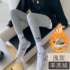 Light gray [lamb velvet with embroidered words on the feet] / One size fits all [recommended 40-60kg ]