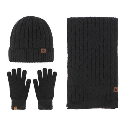 Men's and women's cycling winter warm touch screen windproof cold thickened fleece-lined wool autumn and winter Korean gloves wholesale custom