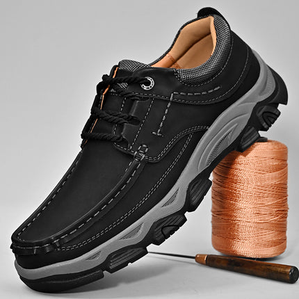 Cross-border foreign trade explosions men's shoes autumn new retro thick-soled tooling shoes dad shoes men's fashion casual leather shoes