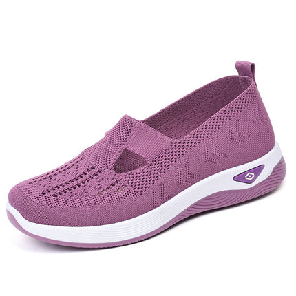 Shoes for Women Cross-Border Large Size Women's Shoes Shoes Soft-Soled Shoes One-Leg Mother's Shoes Mesh Breathable Old Beijing Cloth Shoes