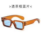 Transparent tea frame all blue slices / Metal hinge