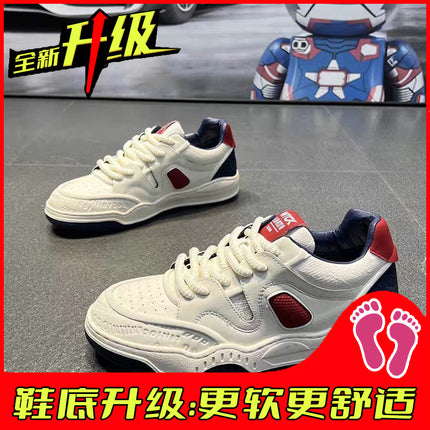 European Men's Shoes Summer Breathable 2025 New Casual Sneakers Niche Original Youth Height-Increasing Sports Trendy Shoes