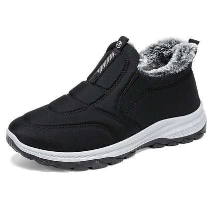 Women's Cotton Shoes Cross-Border Large Size Women's Boots Couple's Style Fleece-Lined Thickeneded Cotton Boots Cold-Proof and Warm Short Boots Outdoor Soft-Soled Boots