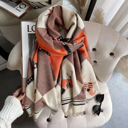 Shawl with summer women's air-conditioned room office blanket Yifei with fashion Joker high-end sense scarf wholesale