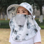 Ink painting tea hat-grey