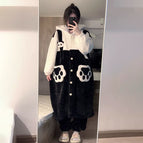 Panda single robe with suspenders / M