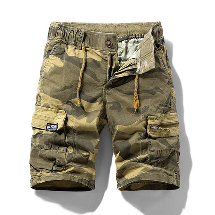 Men's Summer New Camouflage American Street Outdoor Tooling Shorts Stretch Cross-border for Amazon 9383