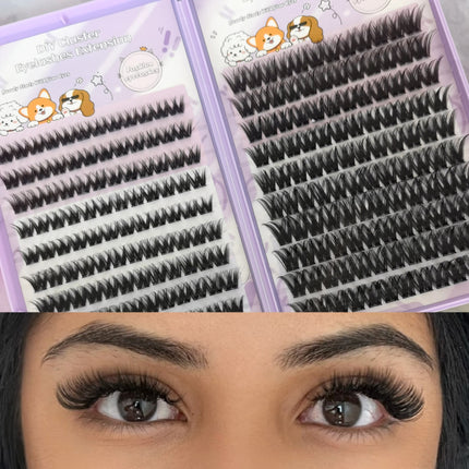 European and American Popular Wm 12 Amazon DIY Self-Grafting Set False Eyelashes European and American Thick New Cross-Border False Eyelashes