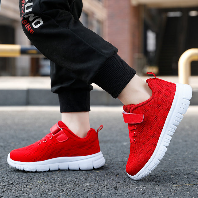 Cross-border Children's Shoes Spring and Autumn Children's Sneakers Boys' Breathable Mesh Face Comfortable Lightweight Running Shoes for Middle and Large Children and Girls