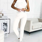 (vest pants) white / S