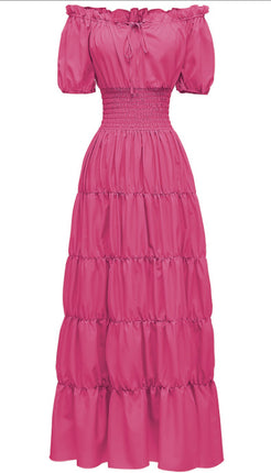 Spring 2025 Medieval Literary Retro dress Stage Dress Cocktail Party Evening Dress