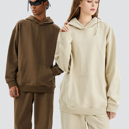 TILANI Men's 2025 Heavy Terry Sweater Pants American Style Trendy Brand Solid Color Trendy Men's suit Hoodie Straight Pants