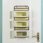 Light beige with transparent window three layers