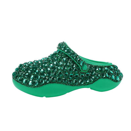 ACILICI original cross-border women's shoes brand cross-border fashion Diamond thick-soled hole shoes factory a generation of delivery