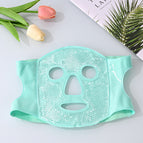 Ice mask green (white beads)
