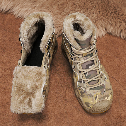 Winter warm military boots combat boots new anti-slip snow boots hunting boots cross-border camouflage cross-border