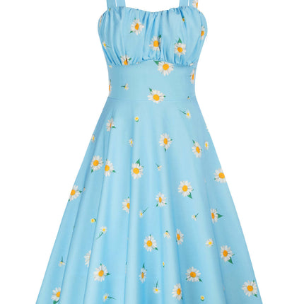 2024 Summer New Sling Dress European and American Cute Printed Women's Slim-fit Sling Dress Stage Performance Dress