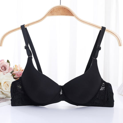 Shantou underwear factory spot adjustable smooth seamless bra women's small chest upper support gathered Japanese girl bra