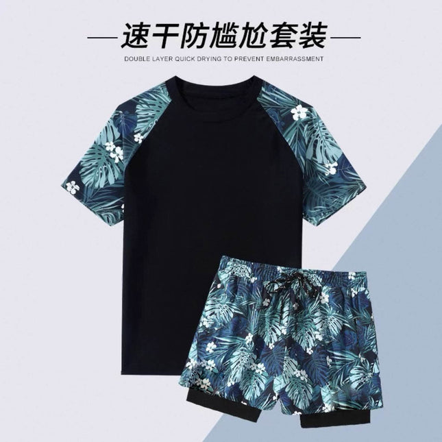 Swimsuit Men's Suit Swimming Swimsuit Men's 2025 New Anti-Embarrassment Swimming Trunks Full Set of Equipment for Adults and Teenagers