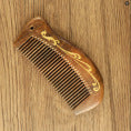 Gold-embellished phoenix medium moon comb