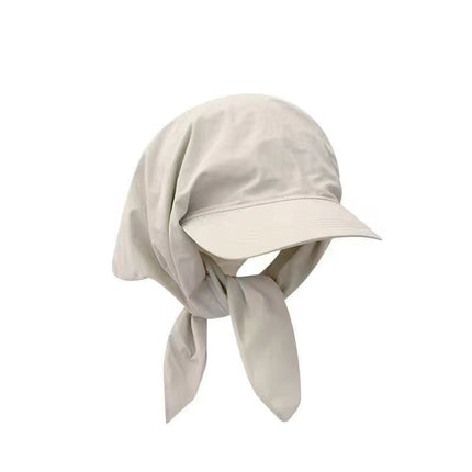 Headscarf Peaked Cap Windproof and Sunproof Integrated Sunshade Outdoor Neck Protection Hat Camping Travel Hat Adult Outdoor Camping
