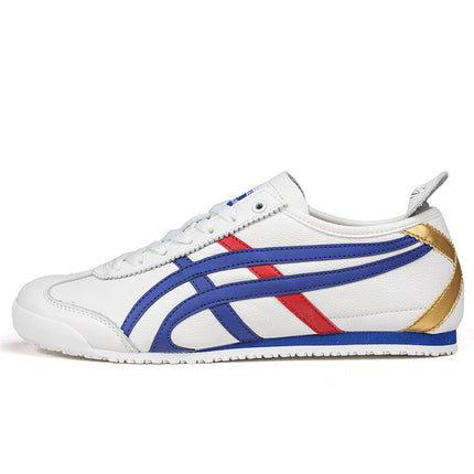 Couple's New Spring First-Layer Cowhide Forrest Gump Shoes, Fashionable and Breathable Sports and Leisure Sneakers, Comfortable White Shoes