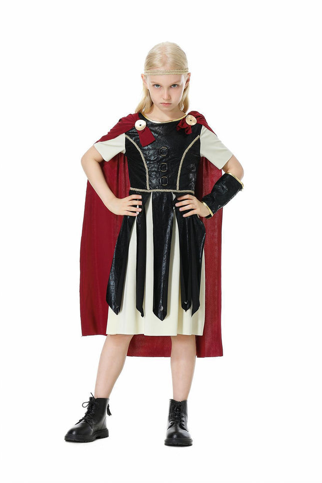 Subaru Halloween Ancient Roman Warrior Shield Sword Gladiator Cosplay Role Play Costume Parent-Child Outfit