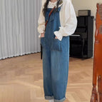 Denim overalls [high quality] single piece / S