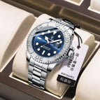 680 silver shell blue steel strip style