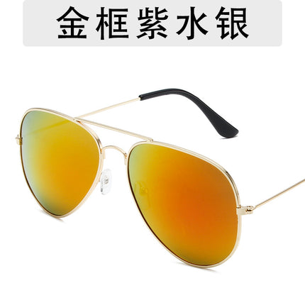 3025 fashion aviator goggles men and women personalized hip-hop all-match sunglasses 3026 colorful ocean sunglasses