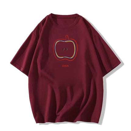 Yellow Pure Cotton Short-Sleeved T-Shirt for Women, Summer 2026 New Design, Niche Style, Loose Half-Sleeve Top for Petite Students