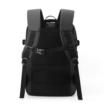 Cross-border New Men's Backpack Travel Bag Expanding Business Bag Large Capacity Backpack Short-distance Business Travel Computer Bag