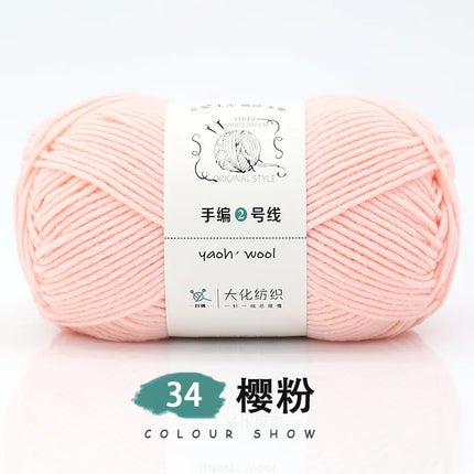 Doll hand-knitted No. 2 handmade wool woven scarf HAT medium thick coat stick needle DIY6 strand wool wholesale