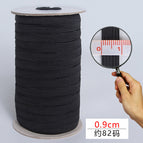 0.9cm * black * a roll of 73 meters