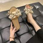 Polka dot bow [khaki] / Size 36/37 [suitable for feet size 35-36]