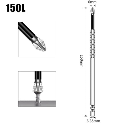K5 Anti-Slip Bit S2 Magnetic 5A Black Anti-Slip Cross Bit Hand Electric Drill Electric Screwdriver High Hardness