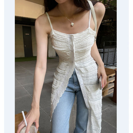 in stock Han Fan Lady Lace Stitching Sling dress