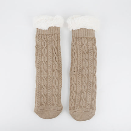 Europe and the United States cross-border thickened fleece-lined dispensing non-slip socks sleep socks carpet floor socks warm Socks autumn and winter