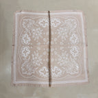 Cross-border cashew beige silk scarf square scarf