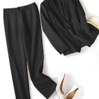 Black (pants) / S (slim fit, can be sized up)