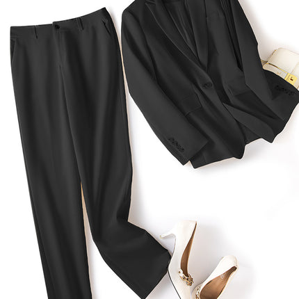 Endi Professional Suit Jacket 2026 Spring/Summer New Style High-End Slim-Fit Elegant High-End Women's Suit Pants Set