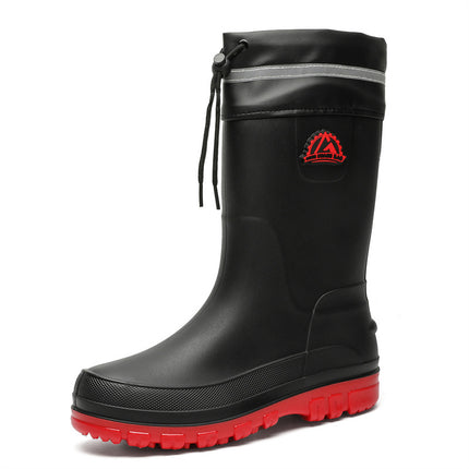 Cross-border rain boots men's new rain boots men's short rain boots non-slip kitchen fashion water shoes fishing rubber shoes