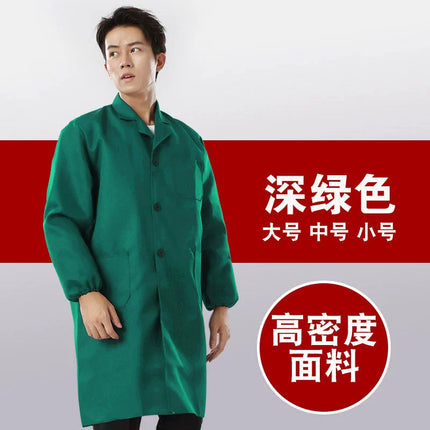 Blue coat overalls printing and handling labor protection clothing embroidery long sleeve dust-proof clothing tooling wholesale factory overalls printing