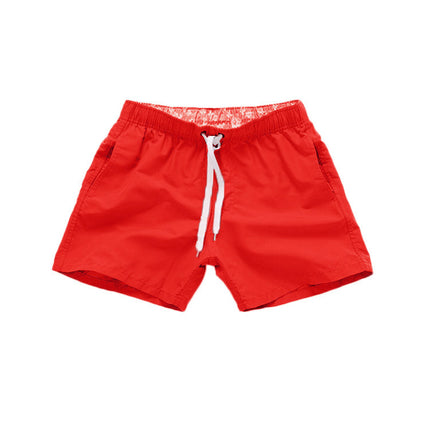 Cross-border Men's Beach Pants Plain Three-point Loose Swimming Shorts Fitness Sports Shorts Cross-border Foreign Trade Leisure Shorts