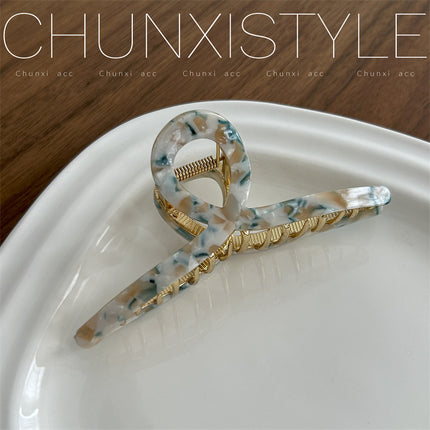 High-grade acetate hairpin for Women summer 2023 New elegant back head clip shark clip hairpin headdress