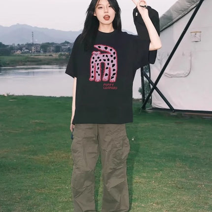 White Short-Sleeve T-Shirt for Women, Summer 2026 New Popular Style, Loose Half-Sleeve Korean Chic Pure Cotton Super Nice Top