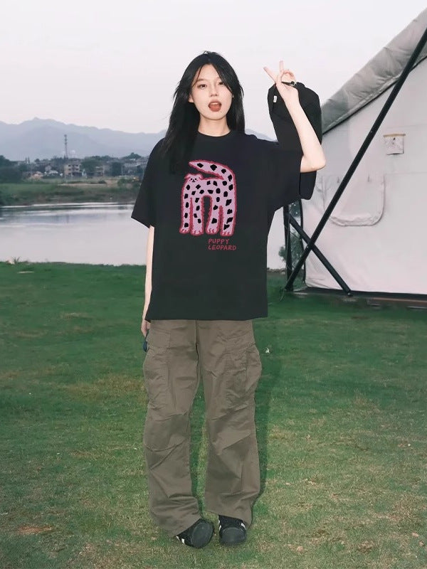 White Short-Sleeve T-Shirt for Women, Summer 2026 New Popular Style, Loose Half-Sleeve Korean Chic Pure Cotton Super Nice Top